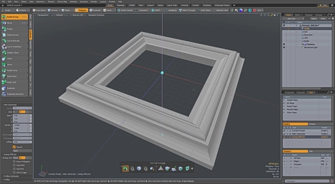 MODO 3D 11.1 :: PROCEDURAL | SQUARE SWEEP