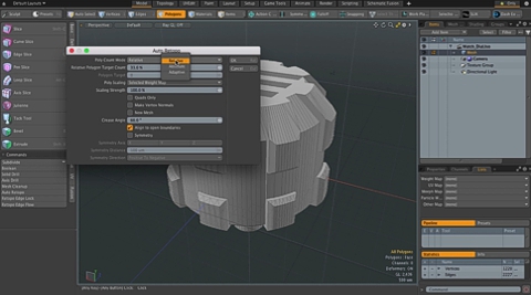 MODO 11 ::  Auto retopology | Adaptive poly count