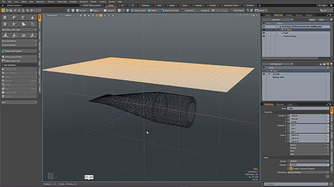 MODO 12.1 :: MESH OPS | SURFACE CONSTRAINT HALF RAY