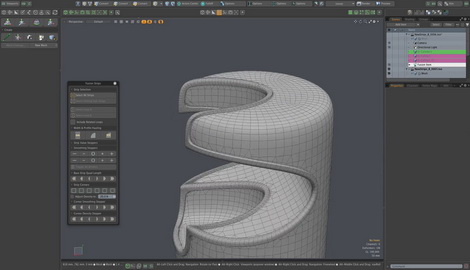 MODO 12.2 :: MESHFUSION | STRIP TOPOLOGY