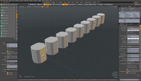 MODO 12.2 :: DIRECT MODELING | COPLANER-FALLOFF