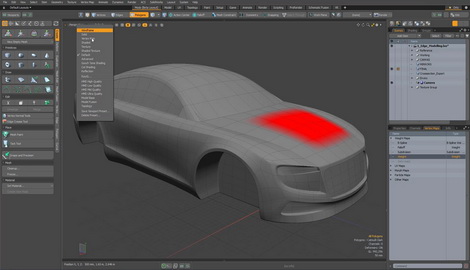 MODO 12.2 :: DIRECT MODELING | SUBDIVISION WEIGHT