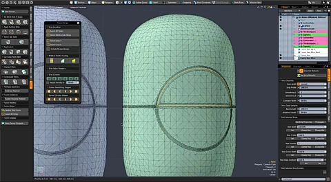 MODO 12 :: MESHFUSION | SURFACE STRIPS ITEMS